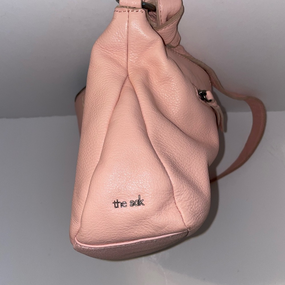 The SAK Leather Handbag Shoulder Bag Purse Pink - Picture 7 of 7